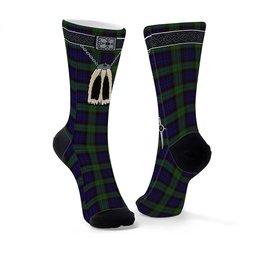 ScotsTee Shop Scottish Nicolson Green Hunting Clan Highland Kilt Sporran Tartan Socks