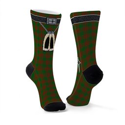ScotsTee Shop Scottish Menzies Clan Highland Kilt Sporran Tartan Socks