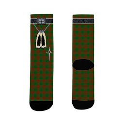 ScotsTee Shop Scottish Menzies Clan Highland Kilt Sporran Tartan Socks