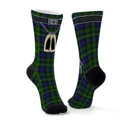 ScotsTee Shop Scottish Rollo Clan Highland Kilt Sporran Tartan Socks