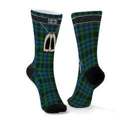 ScotsTee Shop Scottish O_Donohue Clan Highland Kilt Sporran Tartan Socks