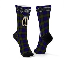 ScotsTee Shop Scottish Minnick Clan Highland Kilt Sporran Tartan Socks