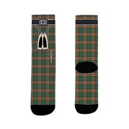 ScotsTee Shop Scottish Pollock Clan Highland Kilt Sporran Tartan Socks