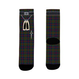ScotsTee Shop Scottish Mann Clan Highland Kilt Sporran Tartan Socks