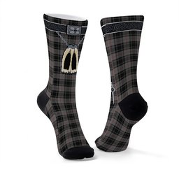 ScotsTee Shop Scottish Moffat 1984 Clan Highland Kilt Sporran Tartan Socks