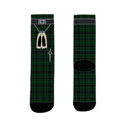 ScotsTee Shop Scottish Menzies Green Clan Highland Kilt Sporran Tartan Socks