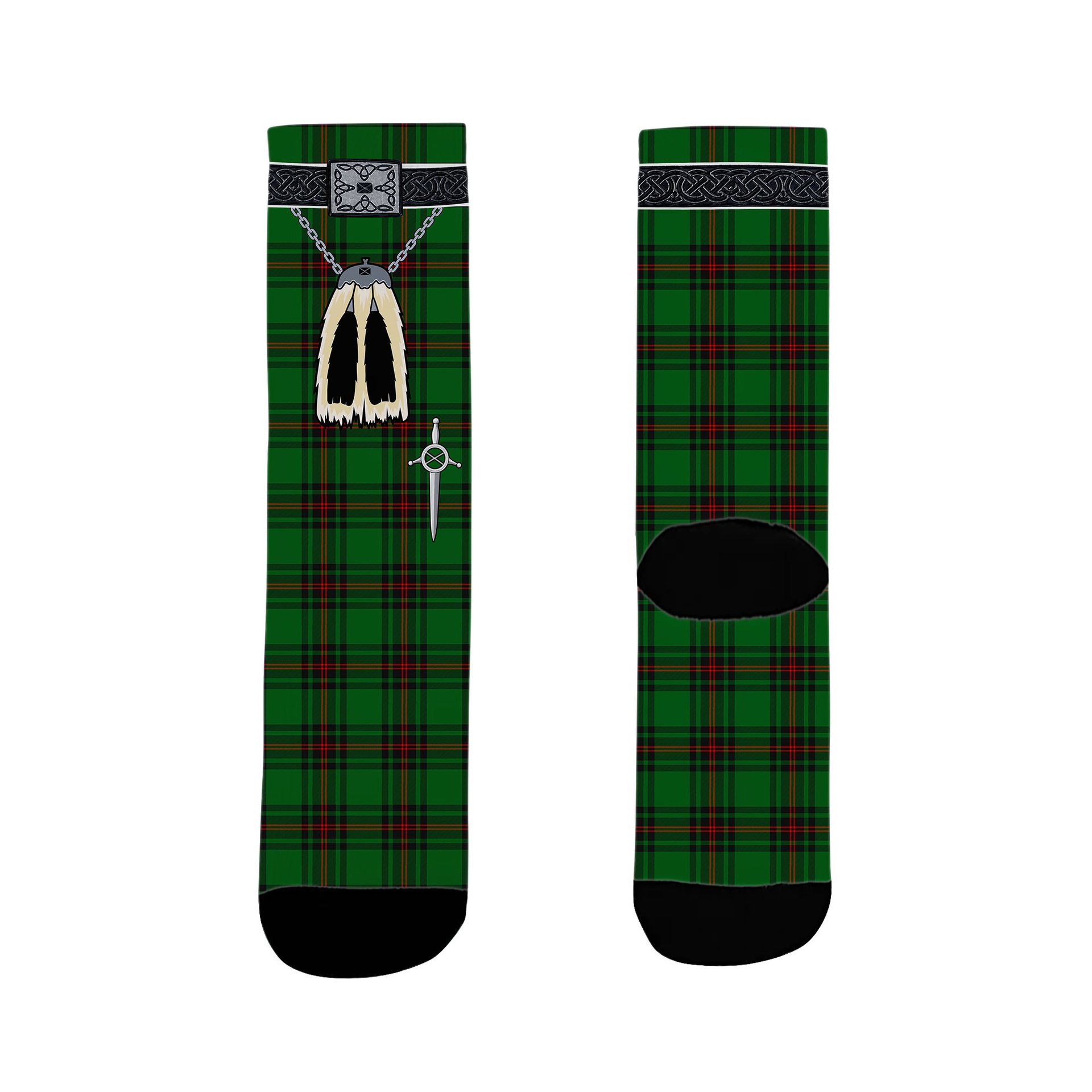 ScotsTee Shop Scottish Orrock Clan Highland Kilt Sporran Tartan Socks