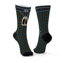 ScotsTee Shop Scottish Thomson Hunting Clan Highland Kilt Sporran Tartan Socks