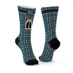 ScotsTee Shop Scottish Thomson Dress Blue Ancient Clan Highland Kilt Sporran Tartan Socks