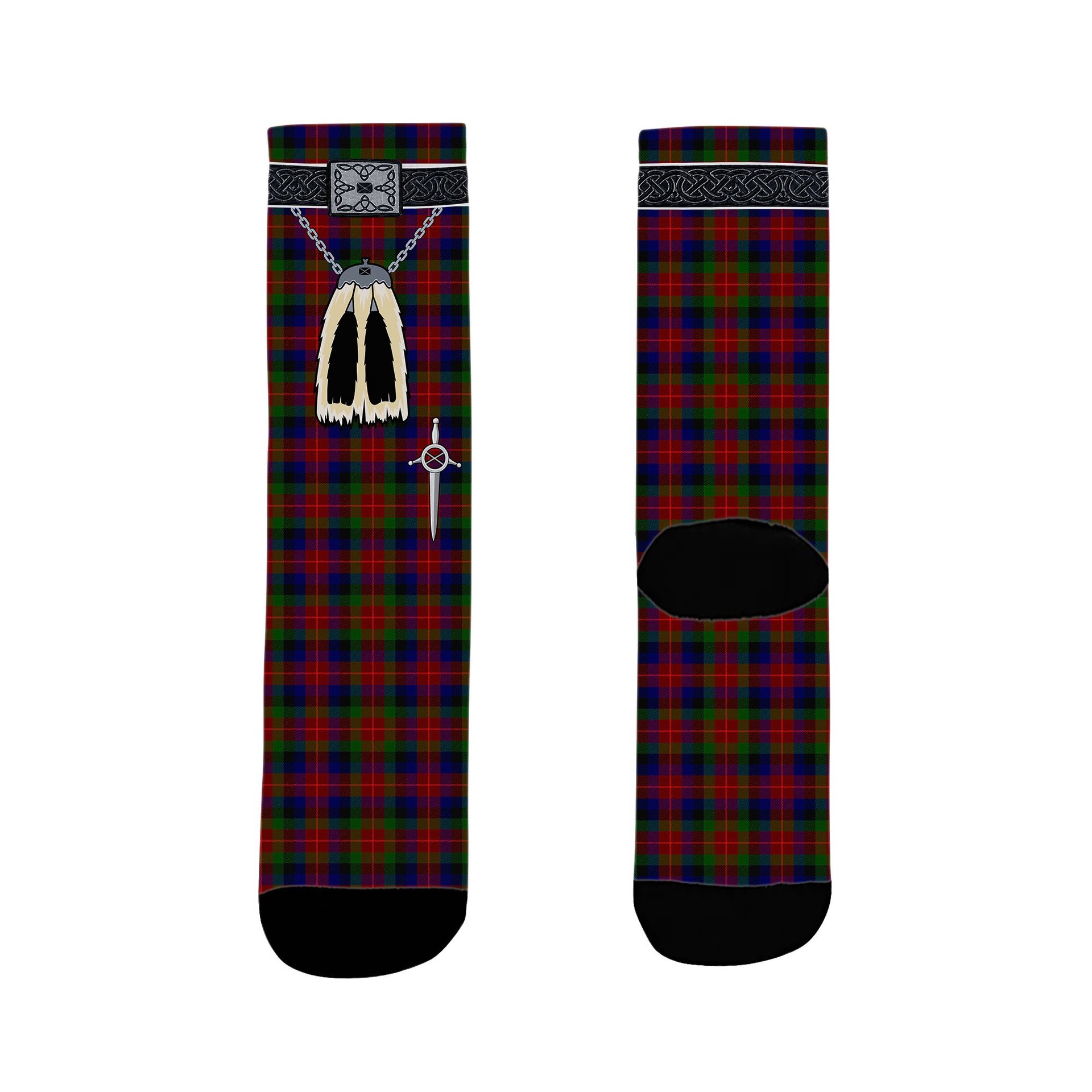 ScotsTee Shop Scottish Tennant SC Clan Highland Kilt Sporran Tartan Socks