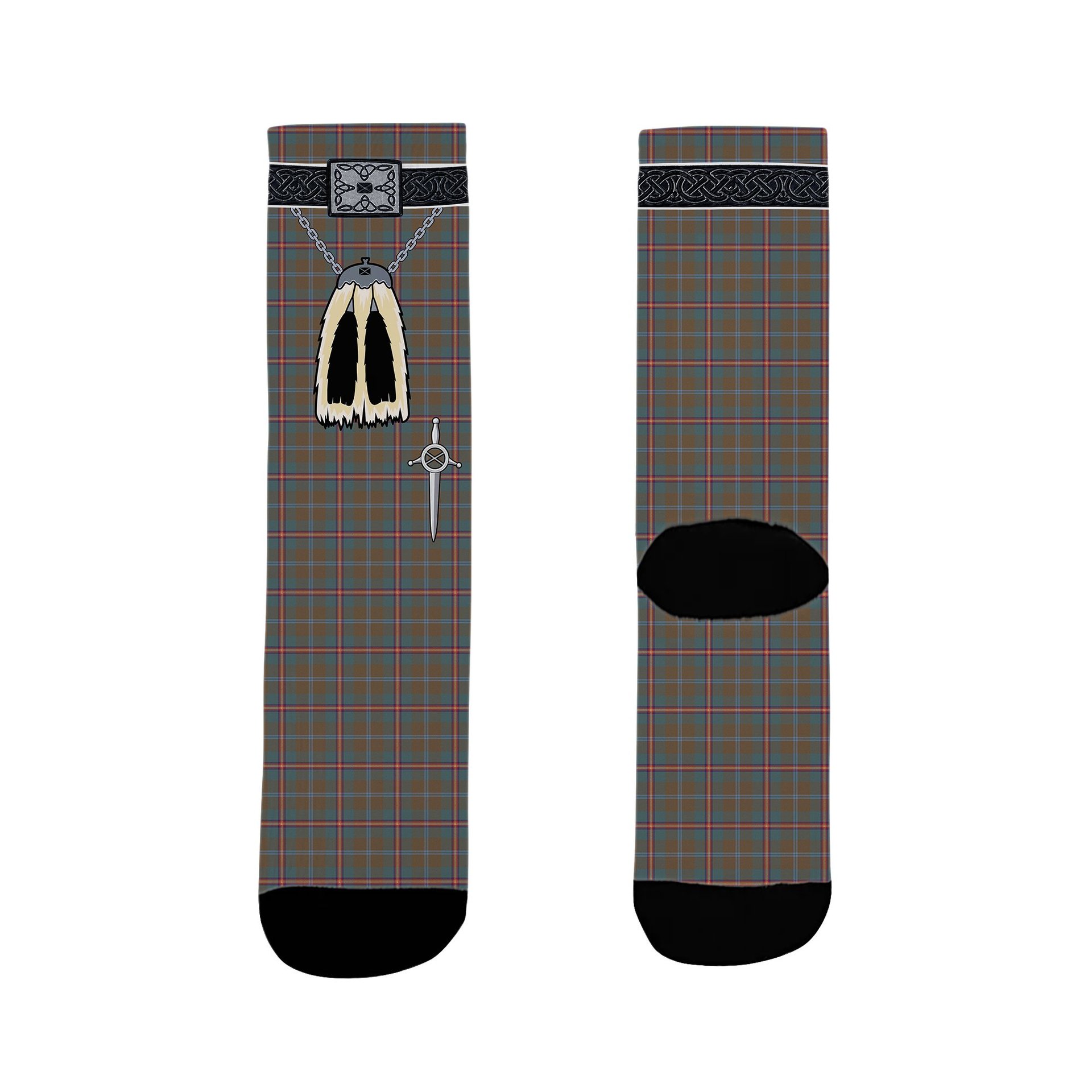 ScotsTee Shop Scottish Young Weathered Clan Clan Highland Kilt Sporran Tartan Socks