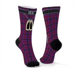 ScotsTee Shop Scottish Montgomery Modern Clan Highland Kilt Sporran Tartan Socks