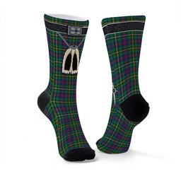 ScotsTee Shop Scottish Wood Modern Clan Highland Kilt Sporran Tartan Socks