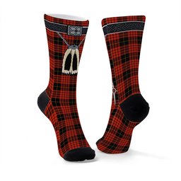 ScotsTee Shop Scottish Mcquain Ancient Clan Highland Kilt Sporran Tartan Socks