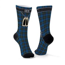 ScotsTee Shop Scottish Parr Clan Highland Kilt Sporran Tartan Socks
