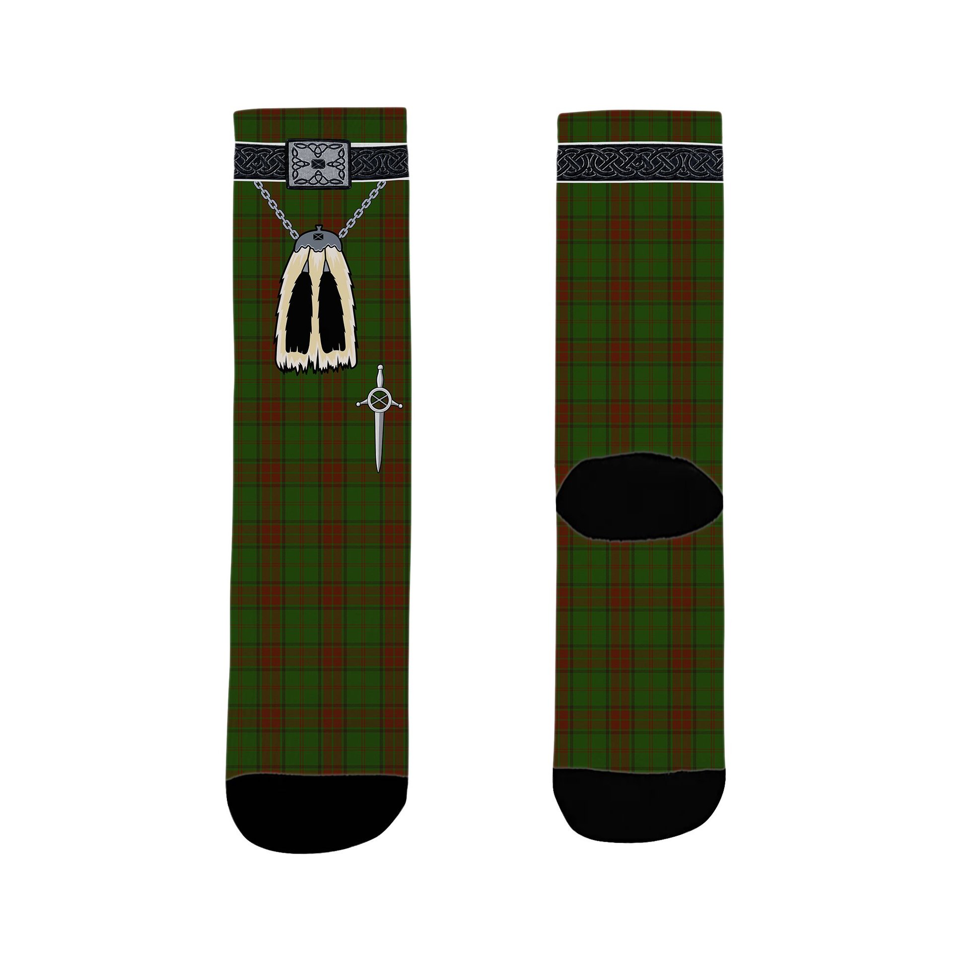 ScotsTee Shop Scottish Maxwell Hunting SC Clan Highland Kilt Sporran Tartan Socks