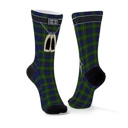 ScotsTee Shop Scottish Mulcahy Clan Highland Kilt Sporran Tartan Socks