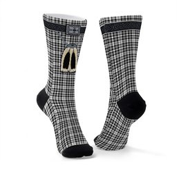 ScotsTee Shop Scottish Scott Black White Clan Highland Kilt Sporran Tartan Socks