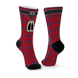 ScotsTee Shop Scottish Rait Clan Highland Kilt Sporran Tartan Socks