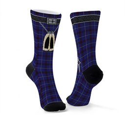 ScotsTee Shop Scottish McCallie Clan Highland Kilt Sporran Tartan Socks