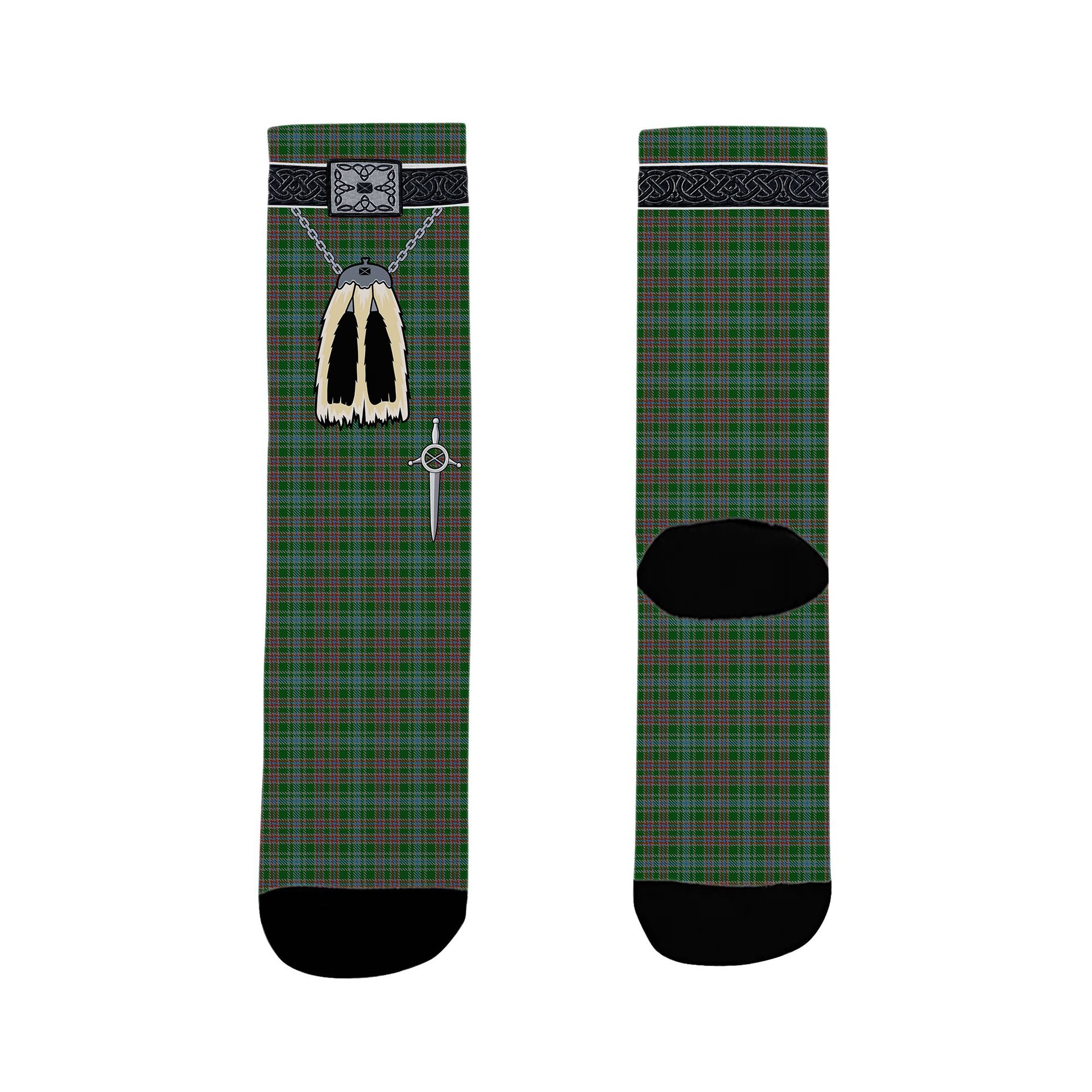 ScotsTee Shop Scottish Ralston USA Clan Highland Kilt Sporran Tartan Socks