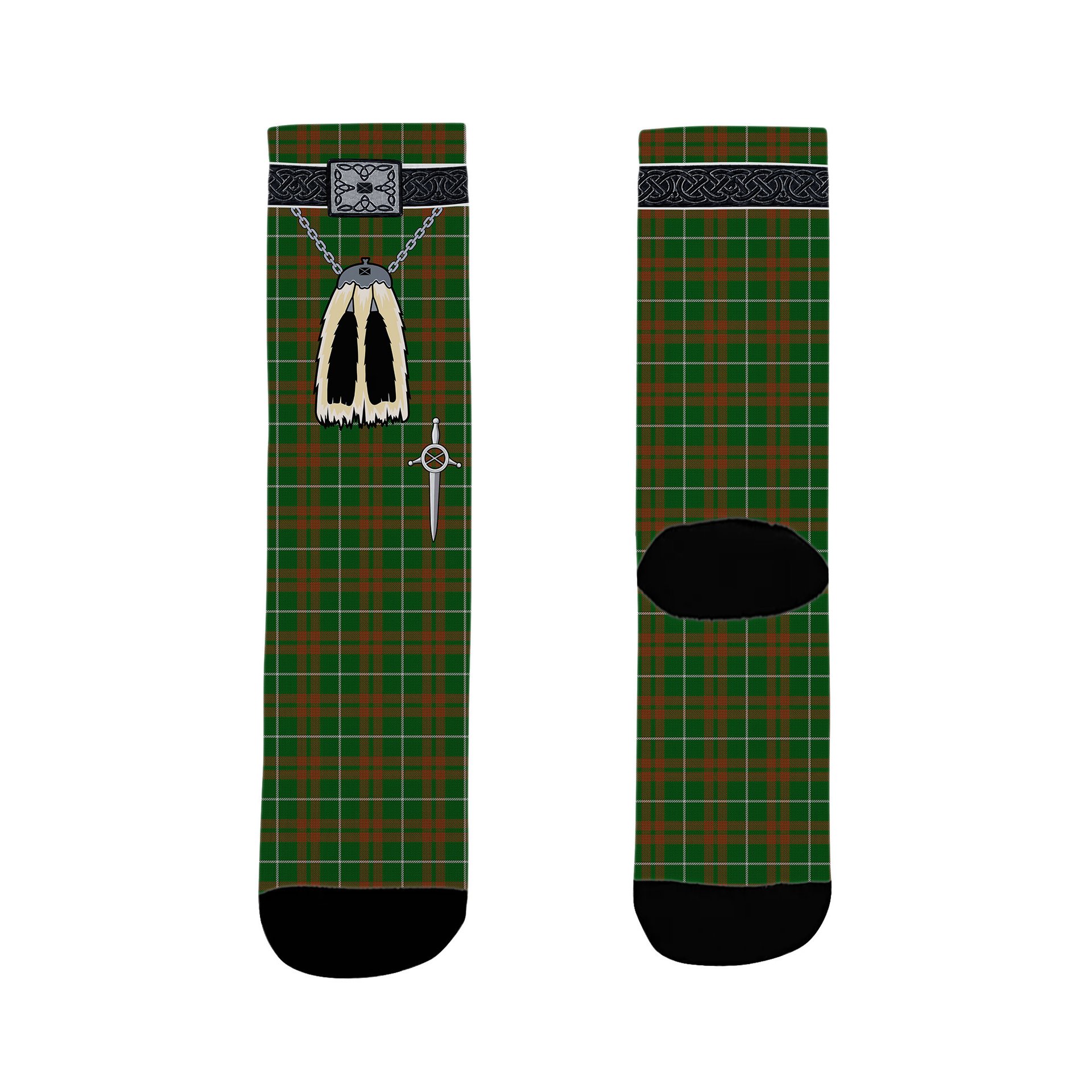 ScotsTee Shop Scottish O_Neill Australia Clan Highland Kilt Sporran Tartan Socks