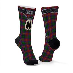 ScotsTee Shop Scottish Rattray of Lude Clan Highland Kilt Sporran Tartan Socks