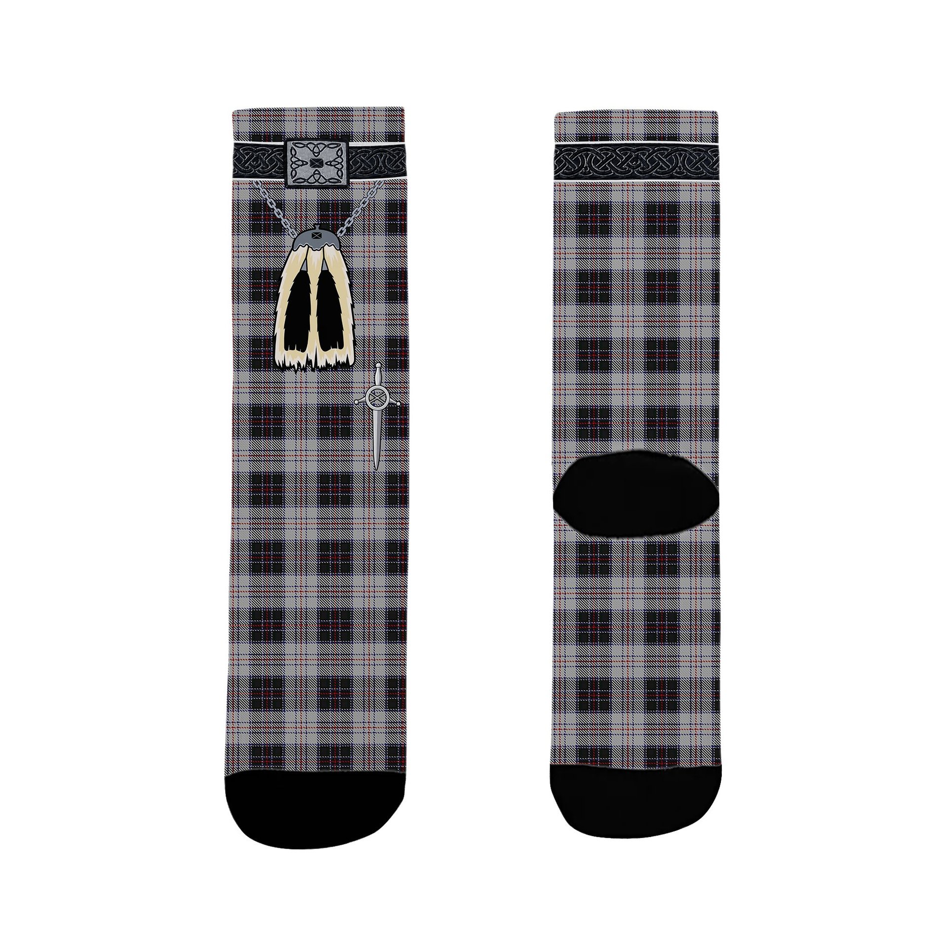 ScotsTee Shop Scottish MacRae Dress 2 Clan Highland Kilt Sporran Tartan Socks