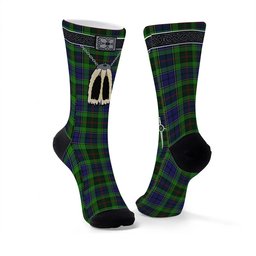 ScotsTee Shop Scottish Rutledge Clan Highland Kilt Sporran Tartan Socks