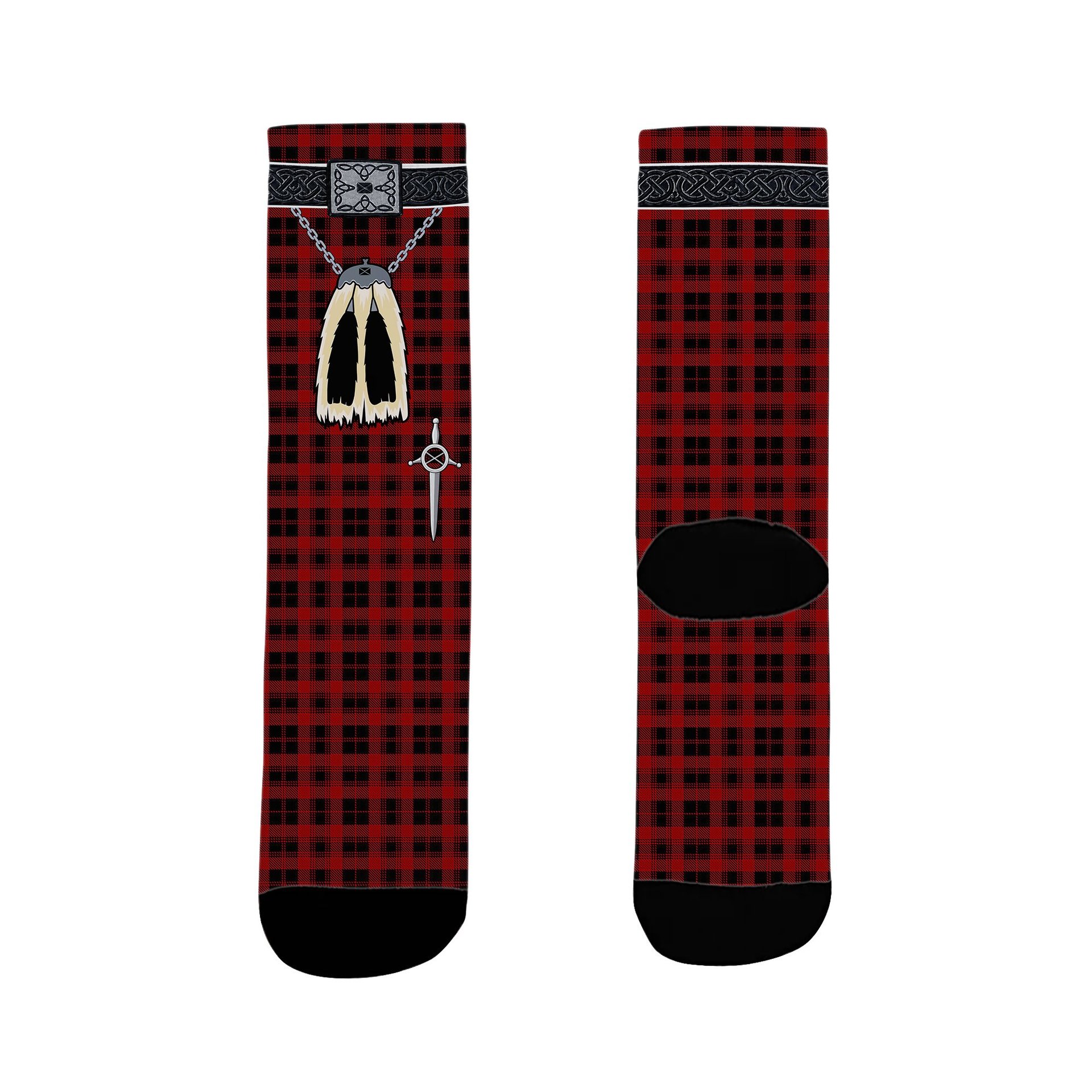 ScotsTee Shop Scottish Murray of Ochtertyre Clan Highland Kilt Sporran Tartan Socks