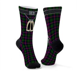 ScotsTee Shop Scottish Urquhart Modern Clan Highland Kilt Sporran Tartan Socks