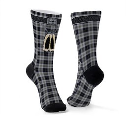 ScotsTee Shop Scottish Menzies Black Dress Clan Highland Kilt Sporran Tartan Socks