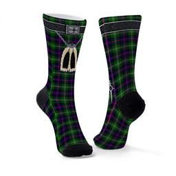 ScotsTee Shop Scottish Sutherland Modern Clan Highland Kilt Sporran Tartan Socks