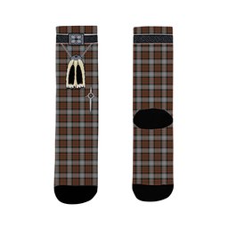 ScotsTee Shop Scottish MacRae Hunting Weathered Clan Highland Kilt Sporran Tartan Socks