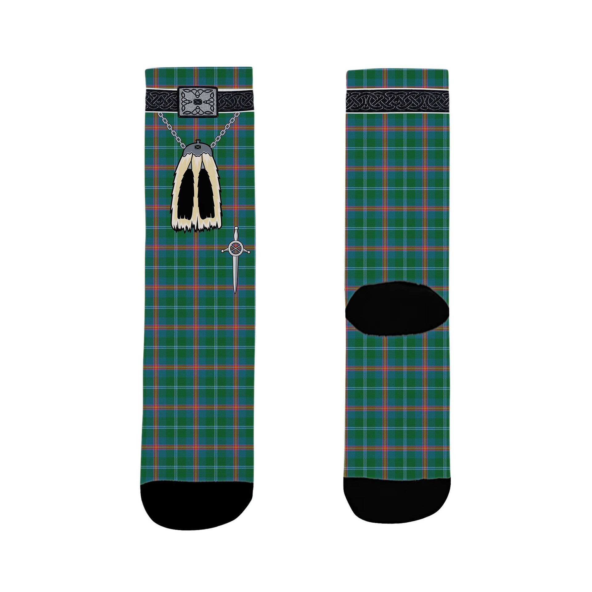 ScotsTee Shop Scottish Young Ancient Clan Clan Highland Kilt Sporran Tartan Socks