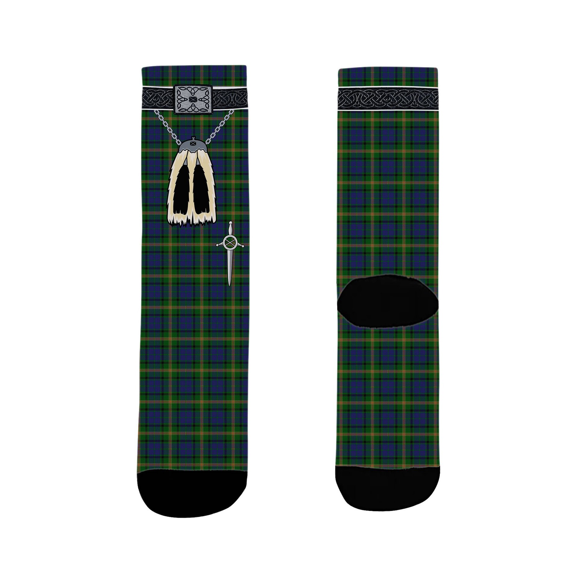 ScotsTee Shop Scottish Maitland Chief Clan Highland Kilt Sporran Tartan Socks