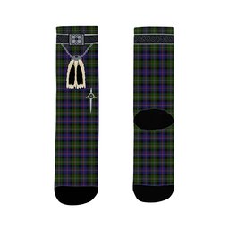 ScotsTee Shop Scottish Malcolm 1840 Clan Highland Kilt Sporran Tartan Socks