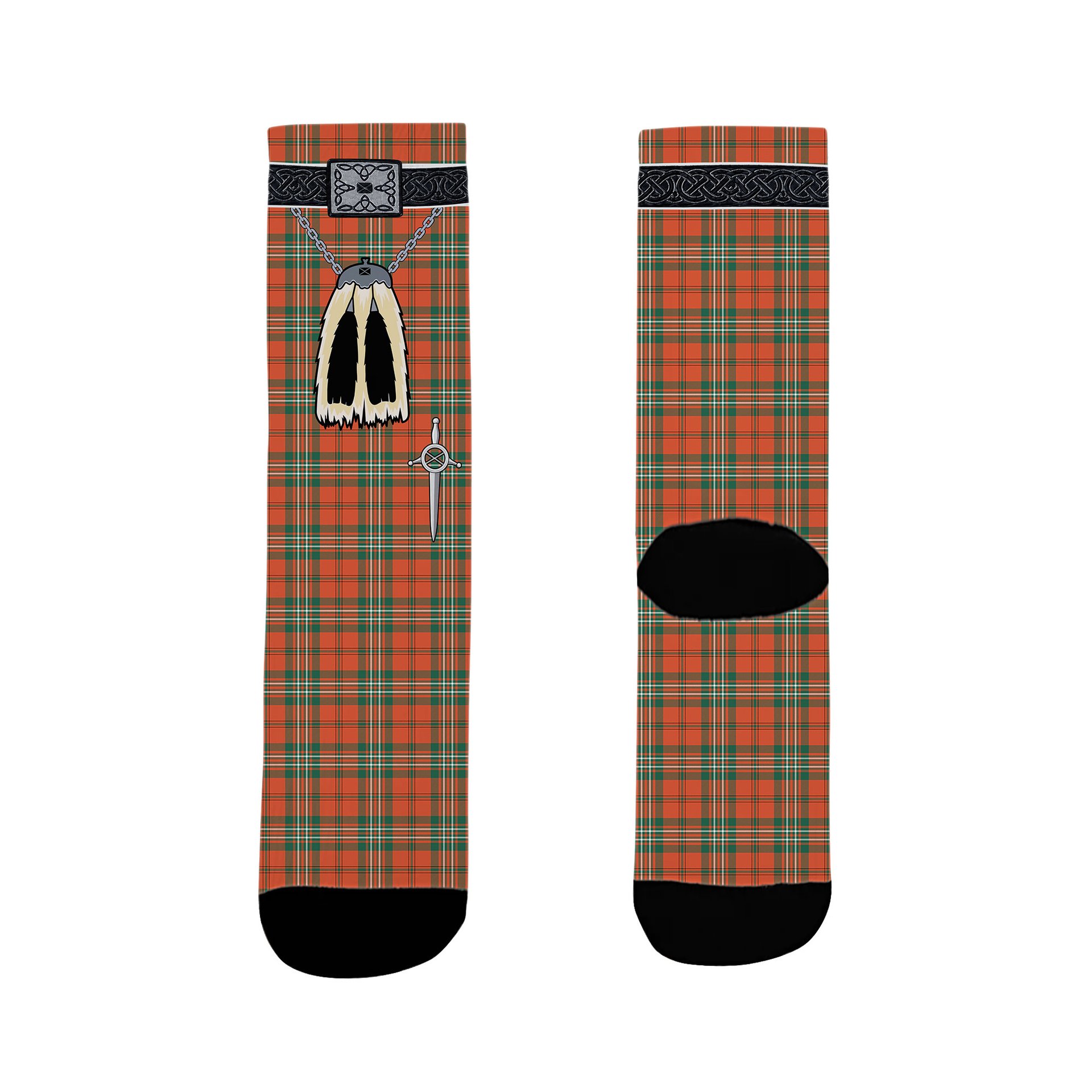 ScotsTee Shop Scottish Scott Ancient Clan Highland Kilt Sporran Tartan Socks