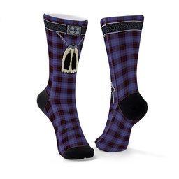 ScotsTee Shop Scottish Rutherford Clan Highland Kilt Sporran Tartan Socks
