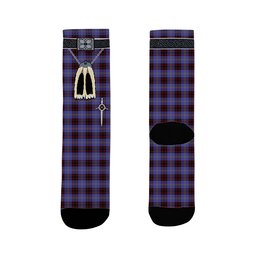 ScotsTee Shop Scottish Rutherford Clan Highland Kilt Sporran Tartan Socks
