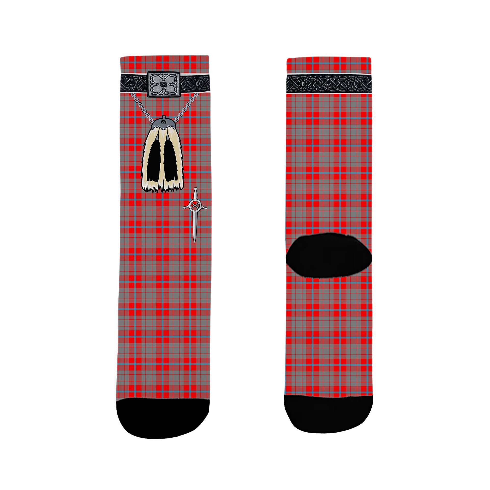 ScotsTee Shop Scottish Moubray Clan Highland Kilt Sporran Tartan Socks