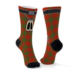 ScotsTee Shop Scottish MacQuarrie Ancient Clan Highland Kilt Sporran Tartan Socks