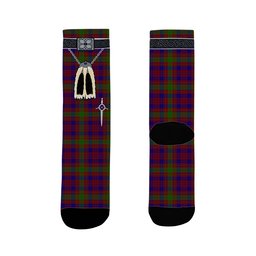 ScotsTee Shop Scottish MacTier of Durris Clan Highland Kilt Sporran Tartan Socks