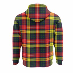 Dewar Tartan Crest Hoodie Ferocious Lion Style