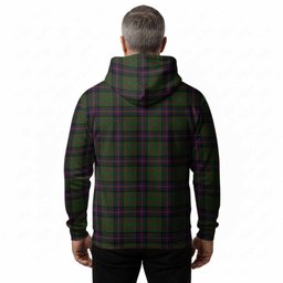 Cochrane Tartan Crest Hoodie Ferocious Lion Style