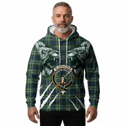 Blackadder Tartan Crest Hoodie Ferocious Lion Style