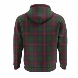 Cairns Tartan Crest Hoodie Ferocious Lion Style