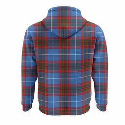 Dalmahoy Tartan Crest Hoodie Ferocious Lion Style