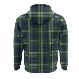 Blyth Tartan Crest Hoodie Ferocious Lion Style