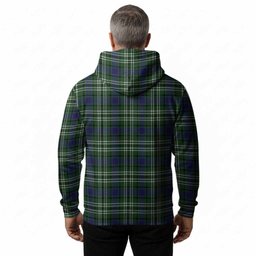 Blyth Tartan Crest Hoodie Ferocious Lion Style